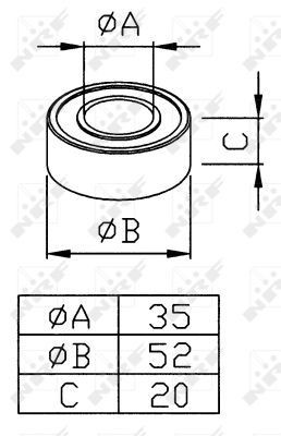 46401860 Fiat/Alfa/Lancia Cojinete del embrague del compresor de aire acondicionado