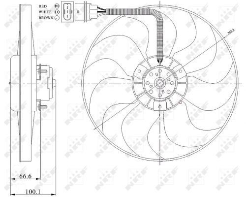 Ventilador de radiador NRF 47204 precio, desde 53,68 EUR