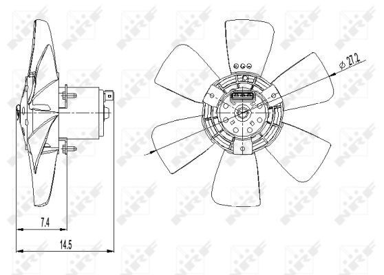 Ventilador de refrigeración completo derecho (motor y hélice) Bosch 0130107263 precio, desde 42,99 EUR