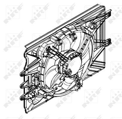 Ventilador de radiador 47594 NRF