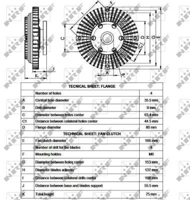 49528 NRF Embrague viscoso