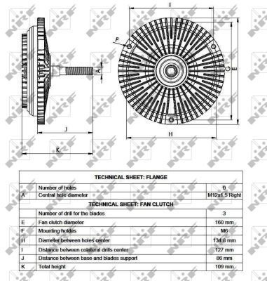 Embrague del ventilador Mercedes 100 