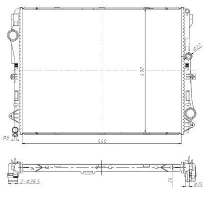 Radiador de água NRF 50041