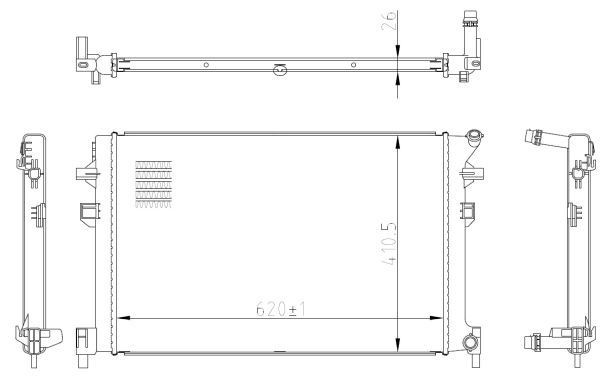50042 NRF Refrigeración del motor