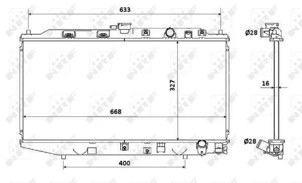 Refrigeración del motor para Honda Civic IV ED, EF