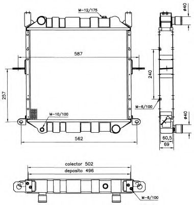 Radiador 52125 NRF