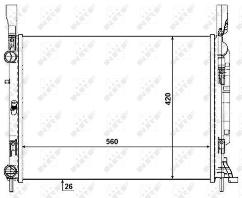 Radiador de água NRF 53004
