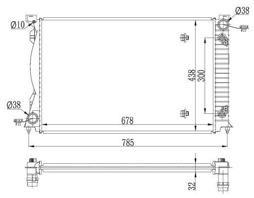 53023 NRF Refrigeración del motor