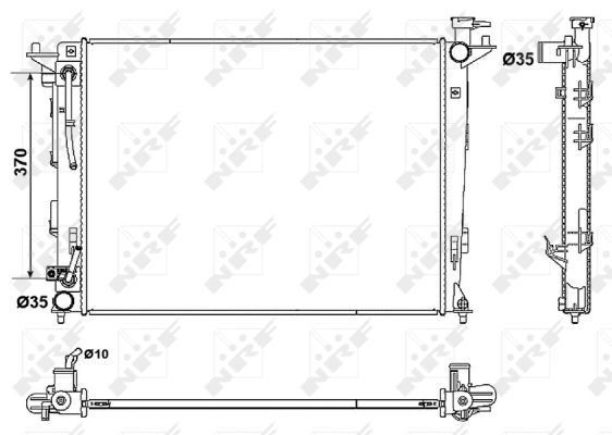 Comprar 53051 NRF Radiador de auto