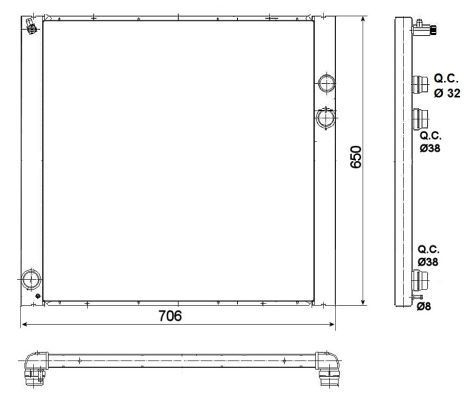 Radiador 53100 NRF