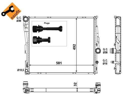 Radiador 53117 NRF