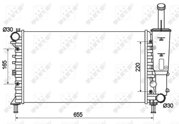 Radiador de água NRF 53124
