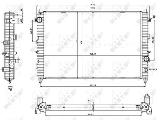Radiador 53197 NRF