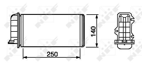 53219 NRF Radiador interior