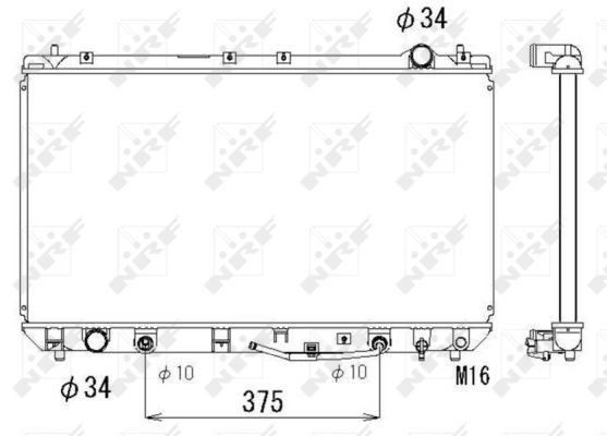 Radiador 53302 NRF