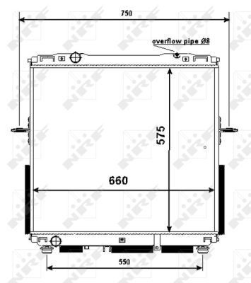 Radiador de água NRF 53367