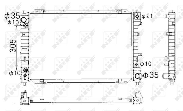 Água radiador Ford Maverick II SUV (1N2) (2001 - 2007) precio, desde 121,90 EUR