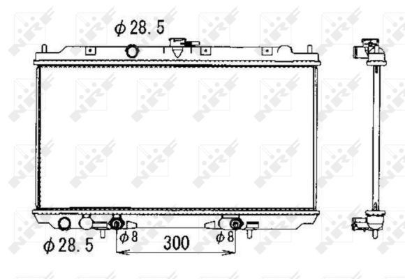 Comprar 53390 NRF Radiador de auto