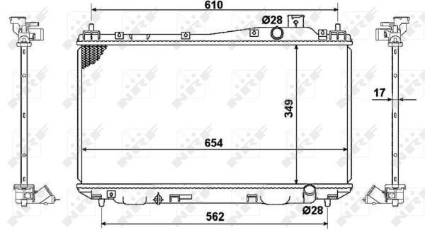 Refrigeración del motor para Honda Civic VIII FD, FA