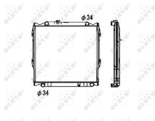 Refrigeración del motor para Toyota Land Cruiser 90 J9