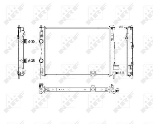 Água radiador Nissan Qashqai +2 I SUV (J10) (2007 - 2014) precio, desde 71,50 EUR