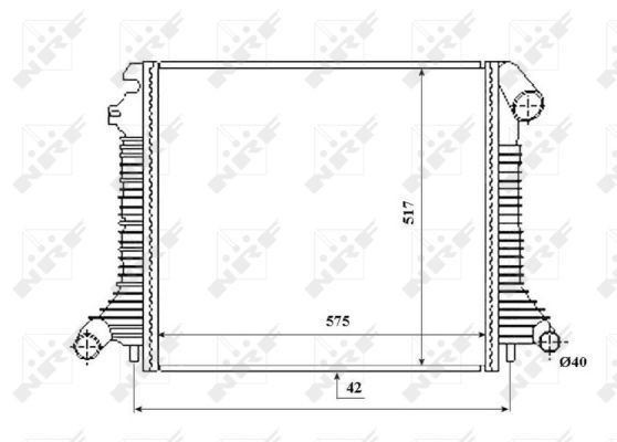 Radiador de água Mercedes A9735000803