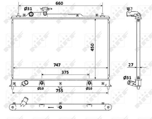 Comprar 53904 NRF Radiador de auto