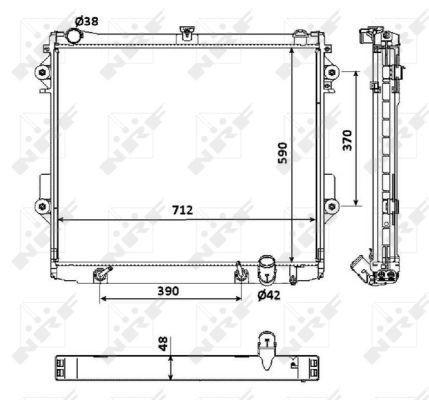 Refrigeración del motor para Toyota Land Cruiser  J200