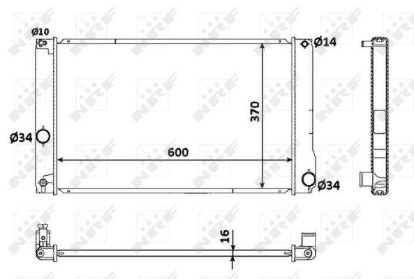 Refrigeración del motor para Toyota Auris UKP E15