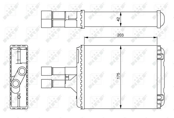Comprar 54242 NRF Radiador calefacción