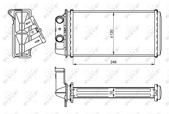  Radiador calefacción Fiat Siena 