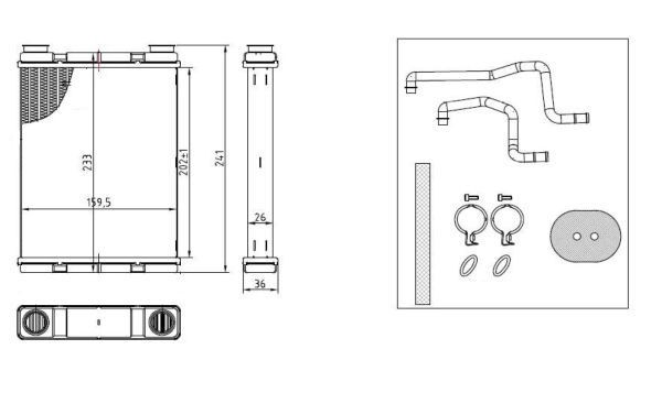 Radiador interior para Nissan JUKE NMUK F15E