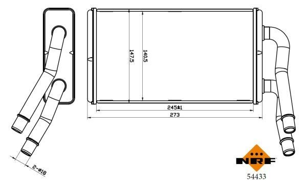 Radiador interior para Ford Transit VI V347/8