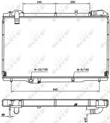54750 NRF Refrigeración del motor