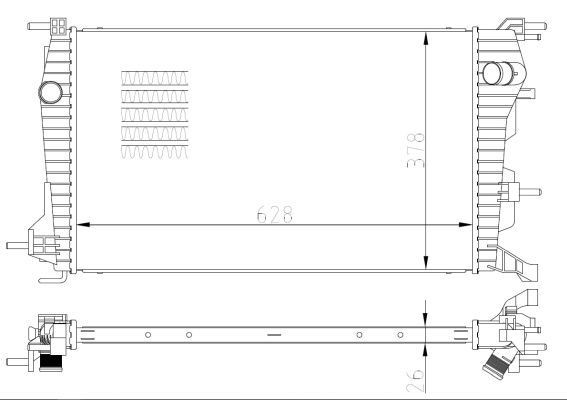Radiador de água NRF 550004
