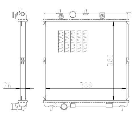 Comprar 550016 NRF Radiador de auto