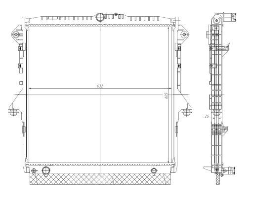 Radiador 560001 NRF