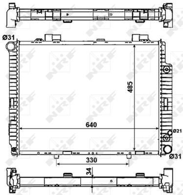 Comprar 58159 NRF Radiador de auto