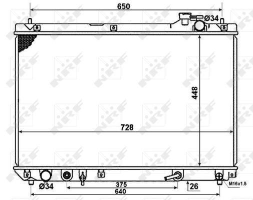 Refrigeración del motor para Lexus RX 300 MCU15