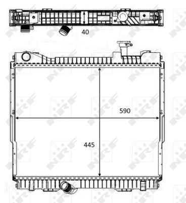 Radiador 58484 NRF
