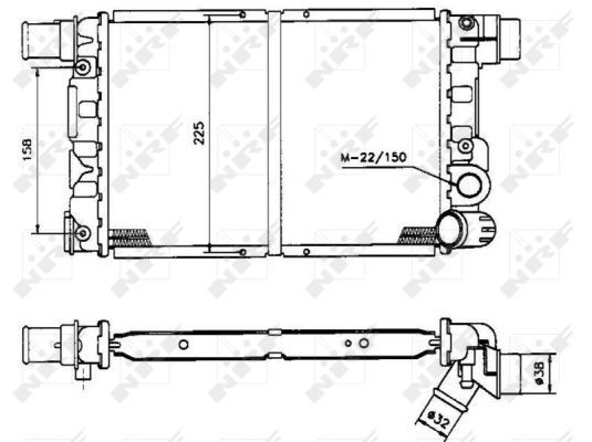 Radiador 58844 NRF