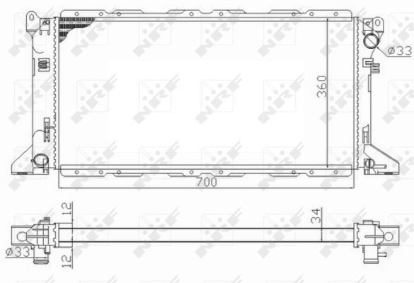 Radiador 59013 NRF