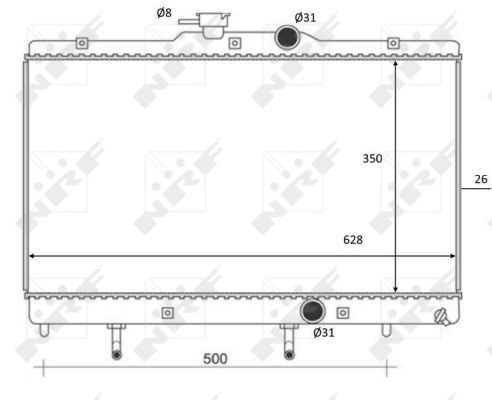 59078 NRF Refrigeración del motor