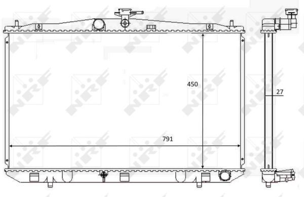 Radiador de água Lexus RX 270/350/450H