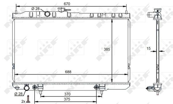 Radiador 59100 NRF