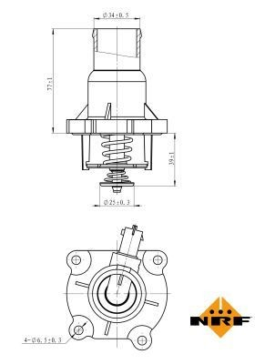 725033 NRF Termostato de agua
