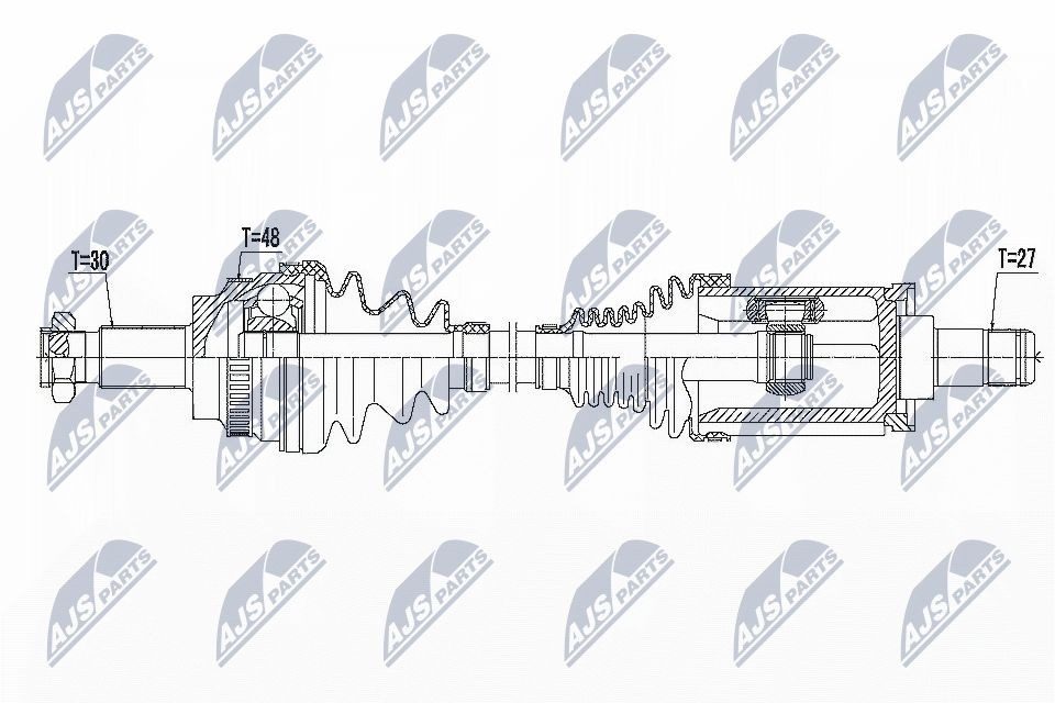 Semieje delantero izquierdo NTY NPWBM081 precio, desde 102,97 EUR