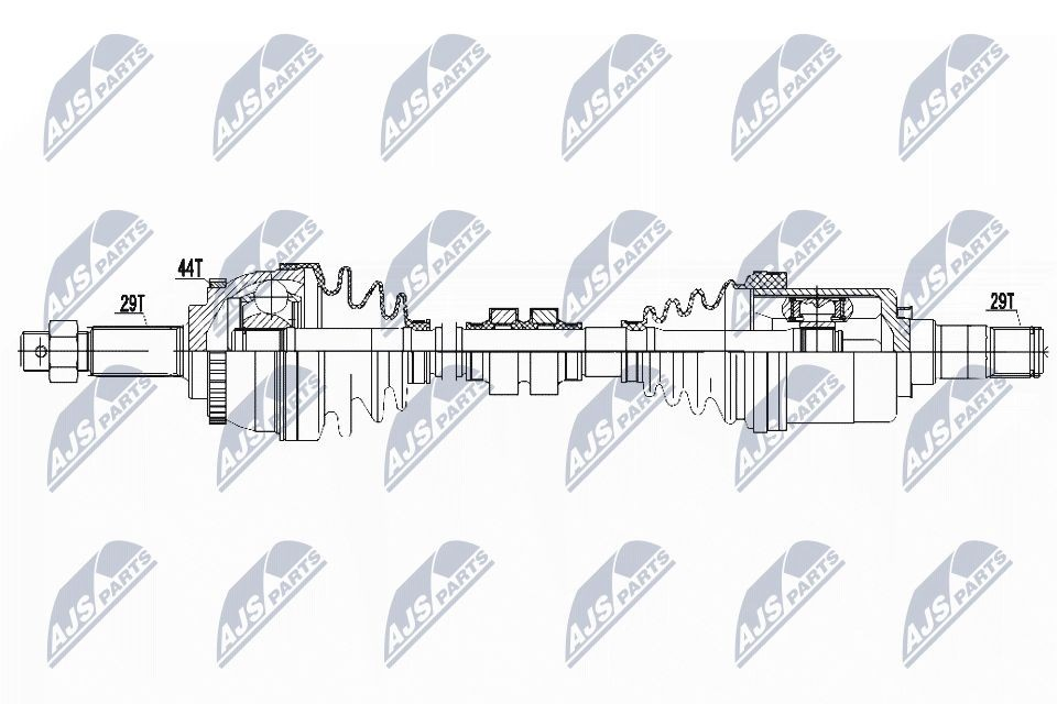 Semieje delantero izquierdo NTY NPWNS060 precio, desde 109,26 EUR