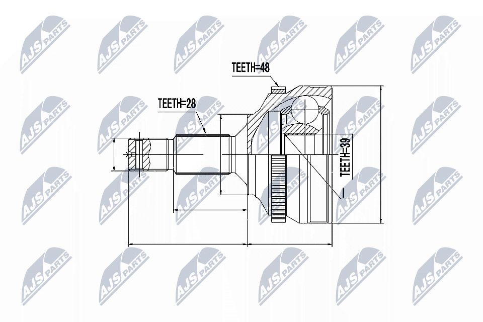 Junta homocinética exterior delantera NTY NPZPE023 precio, desde 22,41 EUR