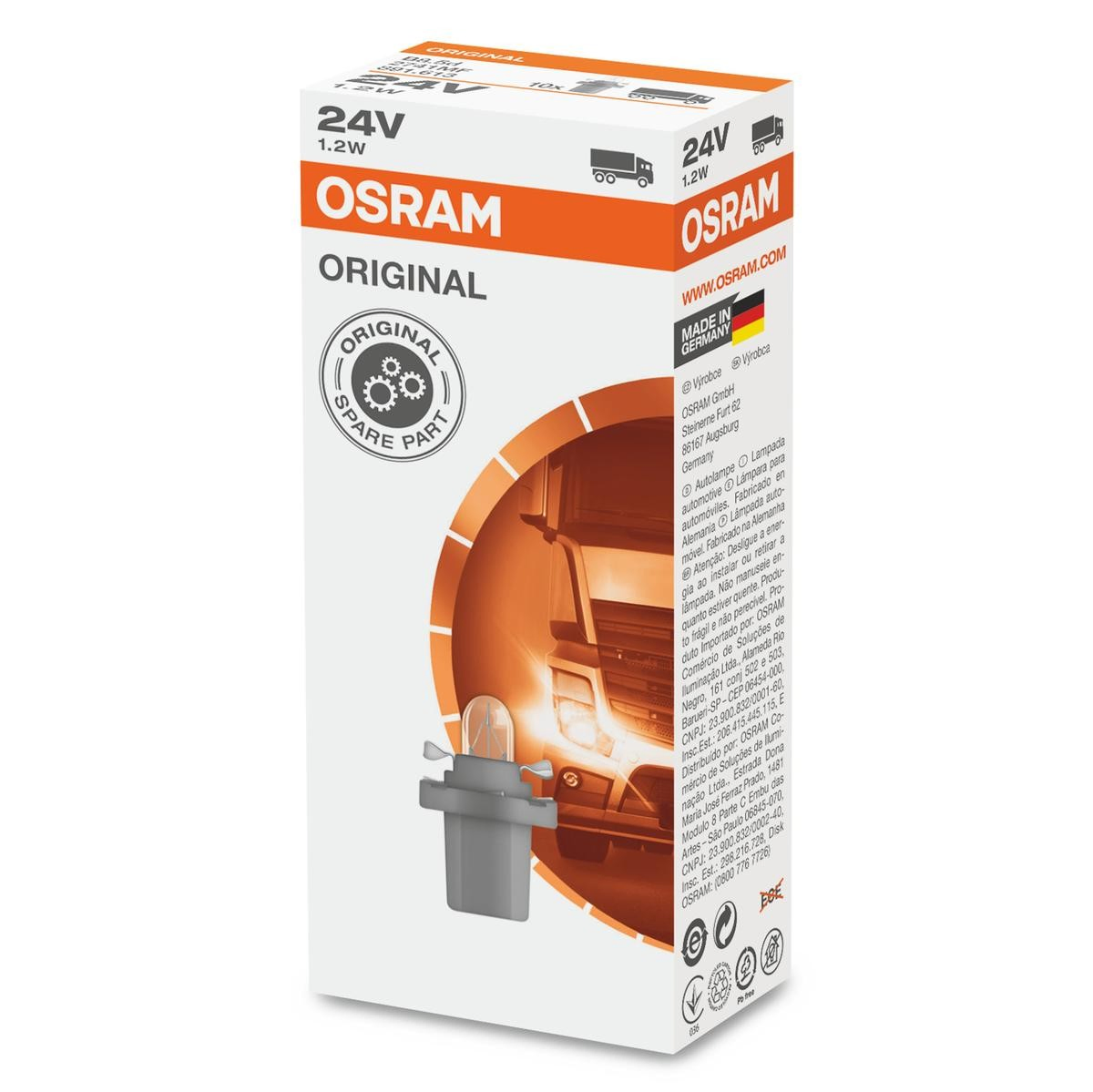 Lámpara del tablero de instrumentos Osram 2741MF precio, desde 1,44 EUR
